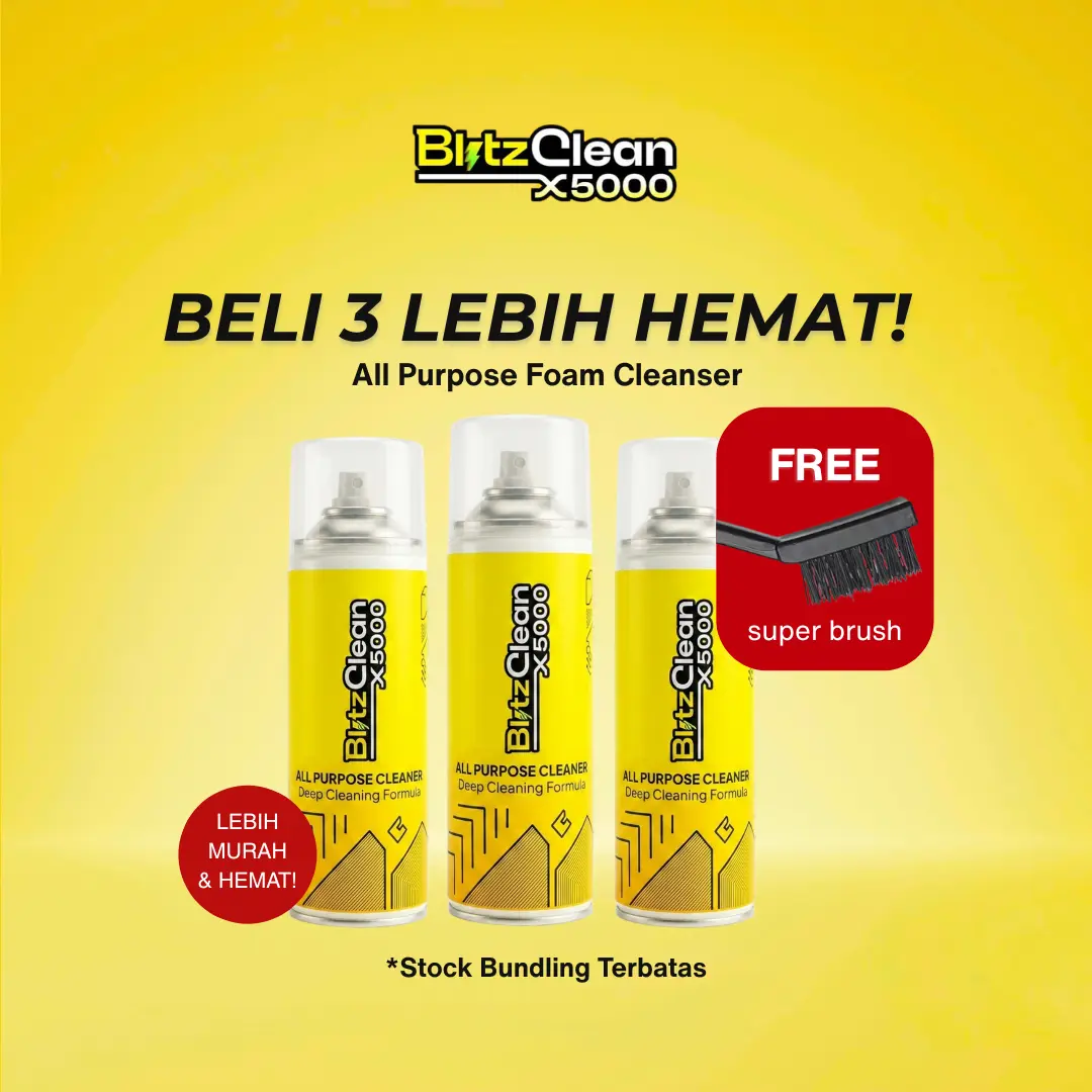 BlitzClean X-5000 All Purpose Foam Cleaner — Beli 3 Lebih Hemat